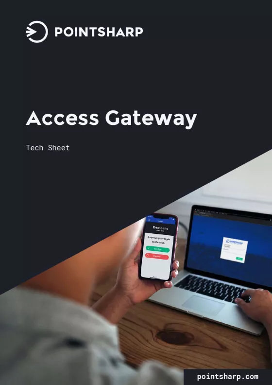 Pointsharp Access Gateway Tech Sheet